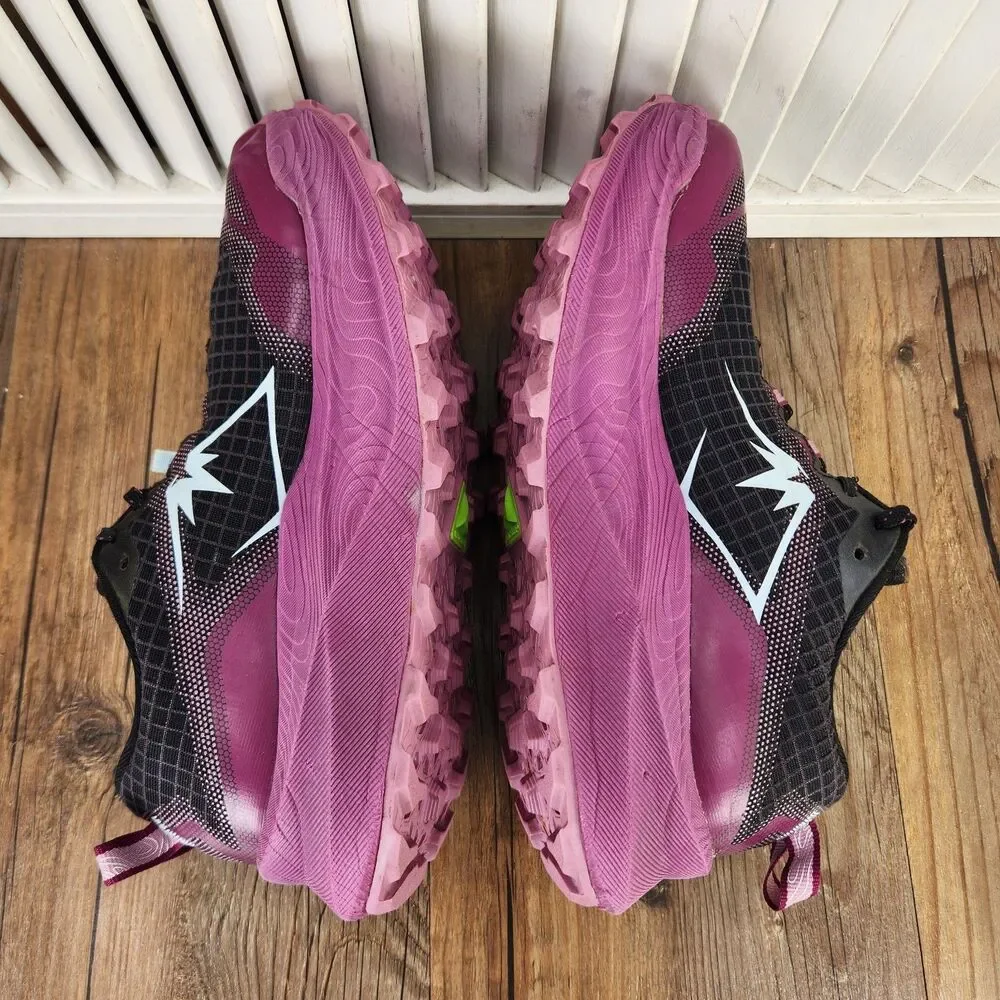 Asics Trabuco Max 3 Trail Running Shoes Womens Sz 8.5 Purple Black Hike Sneakers